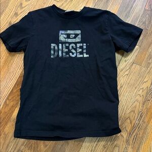 Diesel Black Graphic Men's Tee